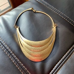 Madewell - distressed gold statement necklace